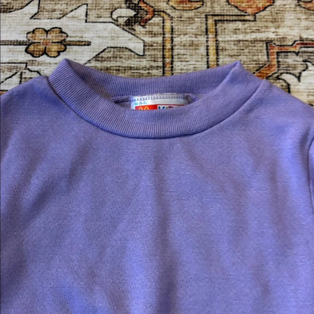 NWT Vintage McKids 80s Purple Sweatshirt sz M